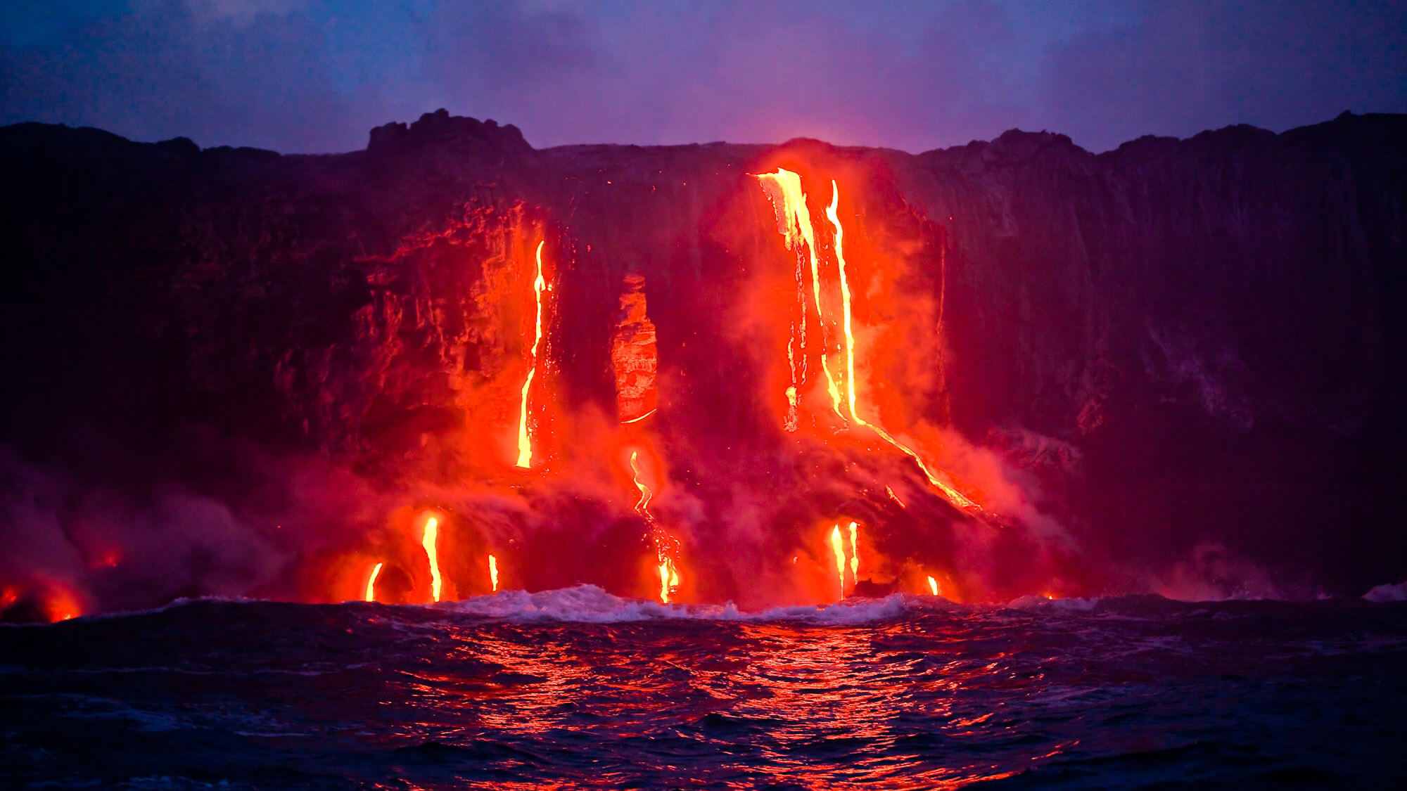 Big Island Hawaii Hot Lava